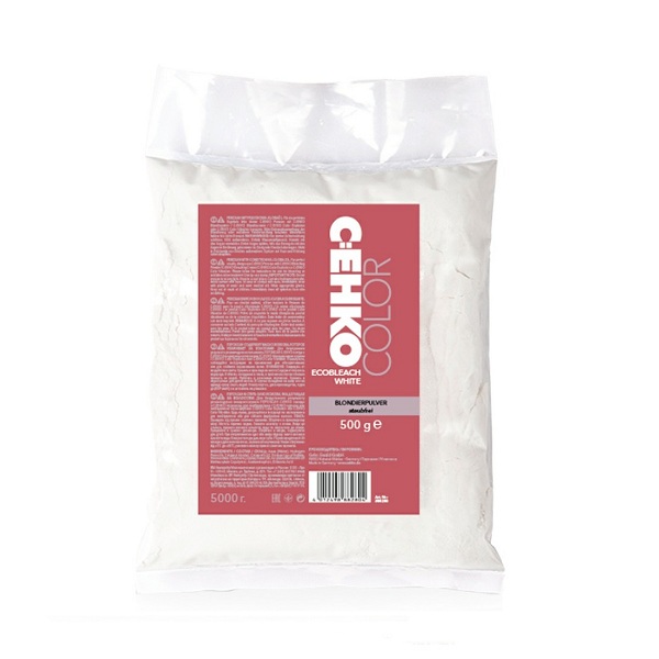 Блондирующий порошок Ecobleach белый, 500 гр, C:EHKO