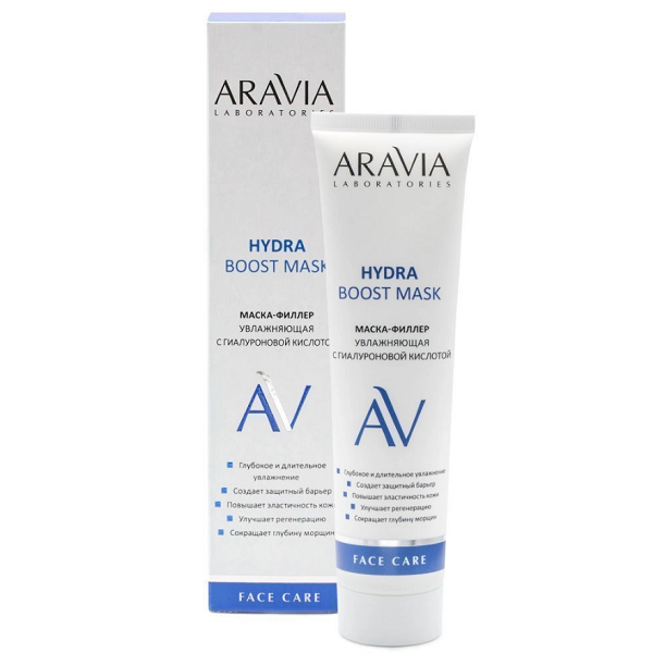 ARAVIA Laboratories Маска-филлер увлажняющая с гиалуроновой кислотой Hydra Boost Mask, 100 мл