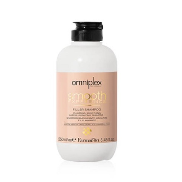 Шампунь разглаживающий 250 мл Filler Shampoo, SMOOTH Experience, Omniplex Farmavita
