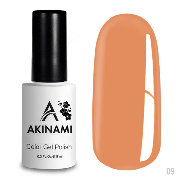 009 Akinami Color Gel Polish Peach Echo 9мл.